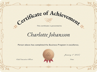 Certificate Preview